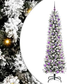 vidaXL Τεχνητό Χριστουγεννιάτικο Δέντρο με 300 LED Λευκό 240 cm