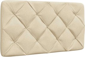 vidaXL Πλαίσιο κρεβατιού χωρίς στρώμα Κρέμα 80x200 cm Ύφασμα