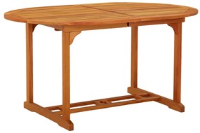 vidaXL Τραπέζι Κήπου 200 x 100 x 75 εκ. από Μασίφ Ξύλο Ευκαλύπτου