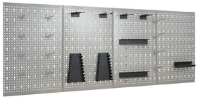 vidaXL Πλάτες Εργαλείων Τοίχου Διάτρητες 4 τεμ. 40 x 58 εκ. Ατσάλινες