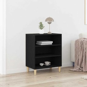 vidaXL Πλαϊνό Γραφείο Μαύρο Δρυς 57x35x70 εκ. Από ξύλο