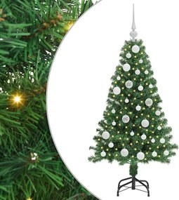 vidaXL Τεχνητό Χριστουγεννιάτικο Δέντρο με 150 LED Πράσινο 120 cm