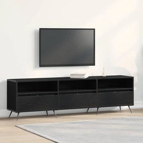 vidaXL Βαθιά Ντουλάπα Τηλεόρασης Μαύρη 150x30x44,5 εκ Επεξεργασμένο Ξύλο