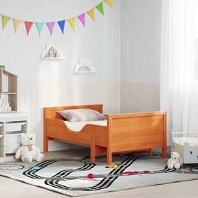 vidaXL Σκελετός Κρεβατιού Καφέ 80 x 200 cm Στερεά ξυλεία πεύκου