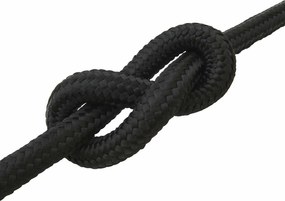 vidaXL Σχοινί Boat 50 χιλ. 25 m Μαύρο polypropylene
