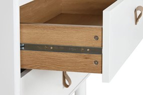 Σιφονιέρα Home ESPRIT Λευκό Φυσικό πολυπροπυλένιο Ξύλο MDF 80 x 40 x 117 cm