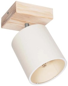 Φωτιστικό Οροφής - Πλαφονιέρα Cup 203-0060 14,5x14,5x25cm 1xE27 Beige-White GloboStar