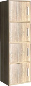 CLOSET Ντουλάπι Βοηθητικό Τετράφυλλο, Απόχρωση Sonoma   1τμχ