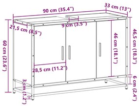 ΝΤΟΥΛΑΠΙ ΝΙΠΤΗΡΑ ΜΠΑΝΙΟΥ ΚΑΠΝΙΣΤΗ ΔΡΥΣ 90X33X60 CM 849271