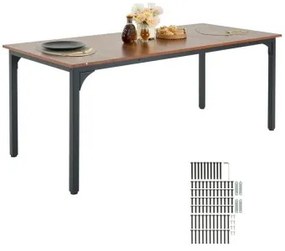 VEVOR 71in Rectangle Dining Table Wood Kitchen Table for 6-8 Person (Only Table)