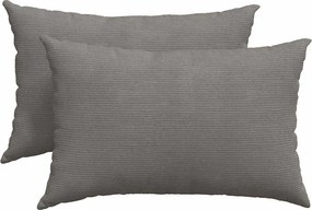 vidaXL Μαξιλάρι Καναπέ 2 pcs Ανοιχτό γκρι 60 x 40 cm