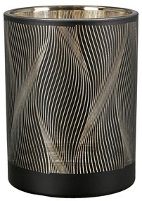 Θήκη Ρεσώ ArteLibre Γραμμές Μαύρο Γυαλί 12.5cm