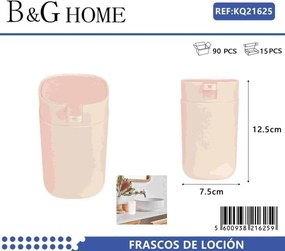 Θήκες κρεμοσάπουνου Dispenser πλαστικές - Σετ 5pcs - Light Pink - 21625