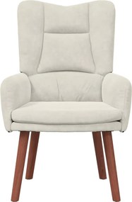 vidaXL Πολυθρόνα Κρεμ 63 x 67 x 94 εκ. Βελούδο