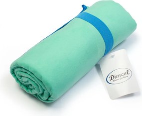 Πετσέτα Microfiber (80x160) Dimcol Quick Dry Turquoise-Blue