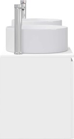 vidaXL Σετ Ντουλαπιών Μπάνιου 3 τμχ. Λευκό 129 x 44,5 x 80 cm