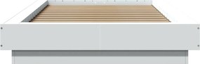 vidaXL Πλαίσιο Κρεβατιού Λευκό 90 x 200 εκ. Επεξεργασμένο Ξύλο