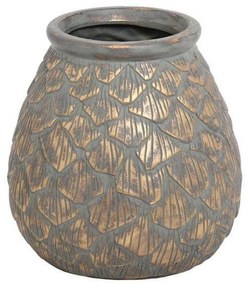 Βάζο Leaf 0038-121-015 20cm Veraman-Gold Polyresin