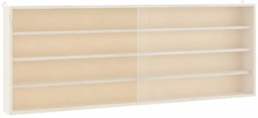 vidaXL Ξύλινη συλλεκτική βιτρίνα με πόρτες 100x8,5x37 εκ.