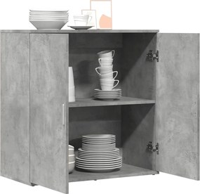 vidaXL Ντουλάπι Γκρι Σκυροδέματος 79x38x80 εκ. Επεξεργασμένο Ξύλο