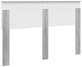 vidaXL Κεφαλάρι Γκρίζο Σονομα 140 cm Επεξεργασμένο ξύλο