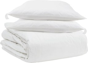 vidaXL Σετ Παπλωμάτων με μαξιλάρι 3 pcs Λευκό Φτέρος