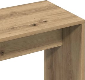 vidaXL Σκαμπό Μπουντουάρ Δρυς τεχνίτης 70 x 35 x 45 εκ. Επεξ. Ξύλο