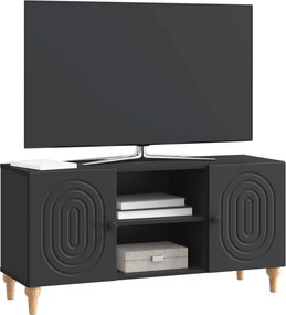 vidaXL Ντουλάπι TV 102 x 34,5 x 50 cm Μαύρο Επεξεργασμένο Ξύλο