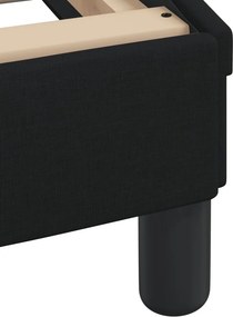 vidaXL Κρεβάτι με Στρώμα Hvar Μαύρο 160x200 εκ. Υφασμάτινο