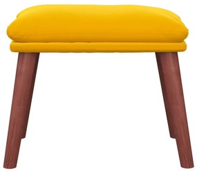 VidaXL Υποπόδιο Μουσταρδί 45x29,5x35 εκ. Βελούδινο