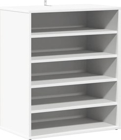 vidaXL Παπουτσοθήκη Λευκή 60 x 35 x 70 εκ. από Επεξ. Ξύλο