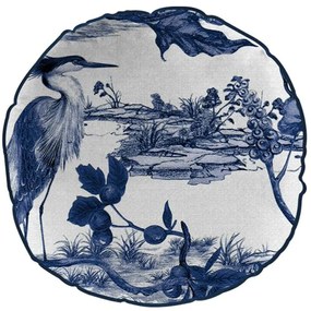 Μαξιλάρι Διακοσμητικό (Με Γέμιση) Lake 025306 White-Blue 45X45 100% Βαμβάκι