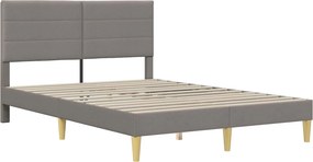 vidaXL Σκελετός Κρεβατιού Taupe 140 x 200 cm Πολυεστέρας