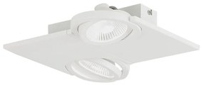 Φωτιστικό Οροφής-Σποτ 39134 Brea Led/2 White Eglo Αλουμίνιο,Γυαλί