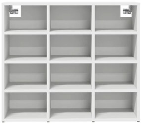 vidaXL Παπουτσοθήκη Λευκό 77.5 x 30 x 67 εκ. Επεξεργασμένο ξύλο