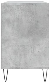 Παπουτσοθήκη Γκρι Σκυροδέματος 102x36x60 εκ. Επεξεργασμένο Ξύλο - Γκρι