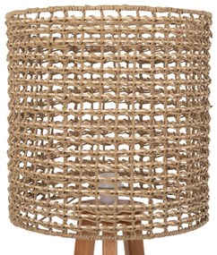 ΕΠΙΔΑΠΕΔΙΟ ΦΩΤΙΣΤΙΚΟ  RUBBERWOOD-RATTAN-PAPER ROPE ΣΕ ΦΥΣΙΚΟ Φ36x149,5Υεκ.