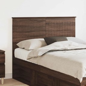 vidaXL Κεφαλάρι με κεφαλάρι Καφέ δρυς 135 cm Επεξεργασμένο ξύλο