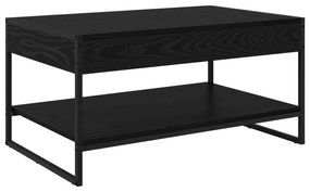 vidaXL Τραπεζάκι σαλονιού Μαύρη Οξυά 80 x 50 x 40 cm