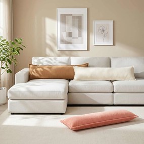 VidaXL Κάλυμμα Μαξιλαριού 2 τμχ. HOUTEN Ροζ 40 x 145 εκ. Μπουκλέ