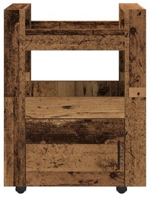vidaXL Καρότσι Κουζίνας Παλιού Ξύλου 60x45x80 εκ. Επεξεργασμένο Ξύλο