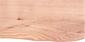 vidaXL Πάγκος Μπάνιου Αν. Καφέ 60x30x(2-4) εκ. Επεξεργ. Μασίφ Ξύλο