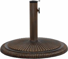 vidaXL Βάση Ομπρέλας Μπρονζέ 45 x 45 x 30 εκ. από Χυτοσίδηρο