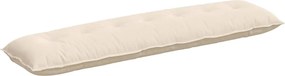 vidaXL Μαξιλάρι Πλάτης Μπεζ 200 x 50 εκ. Ύφασμα Μικροΐνας