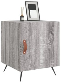 vidaXL Κομοδίνα 2 τεμ. Γκρι Sonoma 40x40x50 εκ. από Επεξεργασμένο Ξύλο