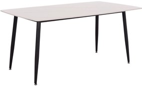 Τραπέζι RAVEN ΙΙ Κεραμικό TOP με Όψη Λευκό Μάρμαρο 160x80x74Υεκ. 160x80x74 εκ.