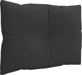 vidaXL Μαξιλάρια Παλέτας 3 τεμ. Μαύρα Υφασμάτινα