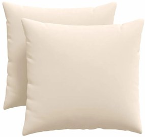 vidaXL Μαξιλάρι Καναπέ 2 pcs Μπεζ 50 x 50 cm ύφασμα