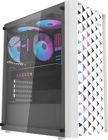 Darkflash DK351 θήκη υπολογιστή (λευκή) + 4 ανεμιστήρες RGB