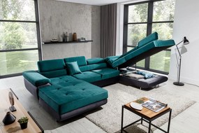 Γωνιακός καναπές Romeo-Δεξιά-Gkri-Petrol